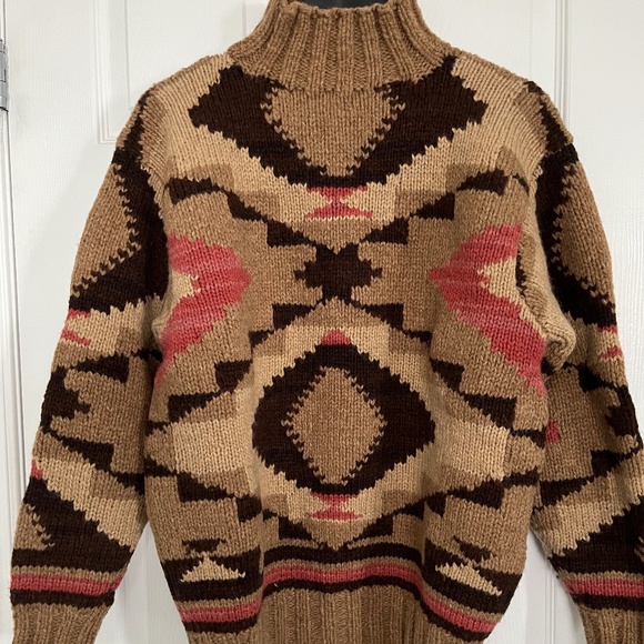 Rare 90s Vintage  Ralph Lauren Country sz L -100% wool sweater - Picture 1 of 3
